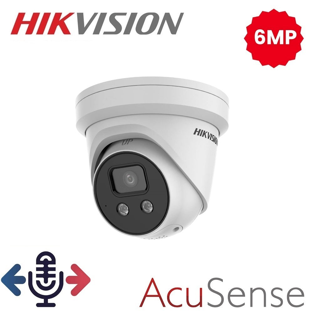 Hikvision 6MP AcuSense DarkFighter IP Camera-Two Way Talking | DS-2CD2366G2-ISU-SL