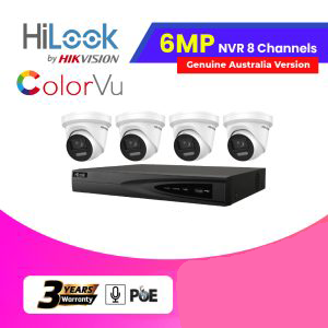Hilook IP Camera kit 4x6MP(ColorVu) With NVR 8 Channels