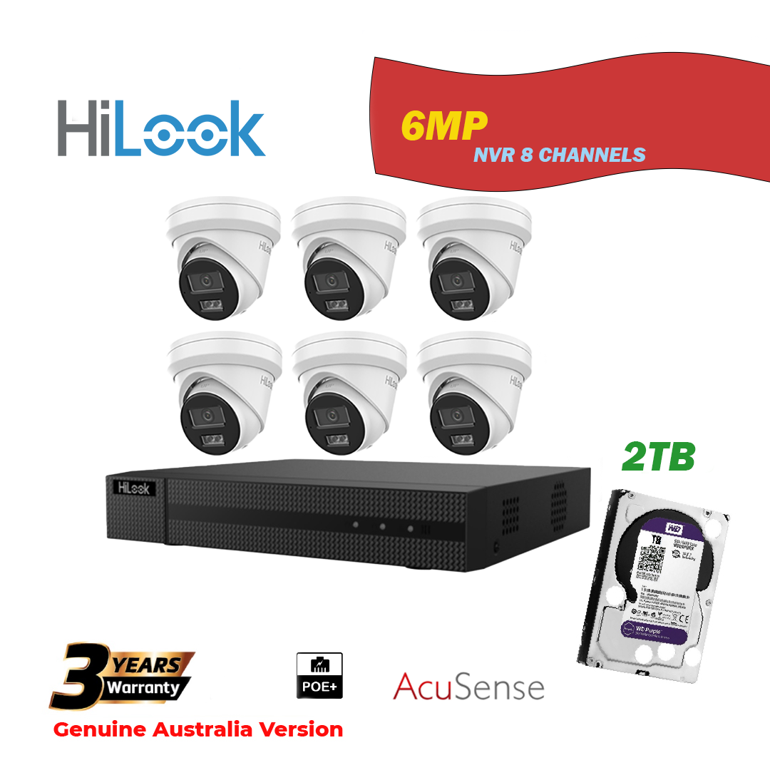 Hilook IP Camera kit 6xT361 With NVR 8 Channels