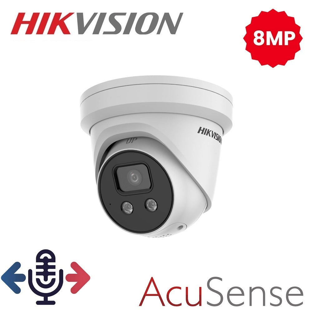 Hikvision 8MP AcuSense DarkFighter IP Camera-Two Way Talking | DS-2CD2386G2-ISU-SL