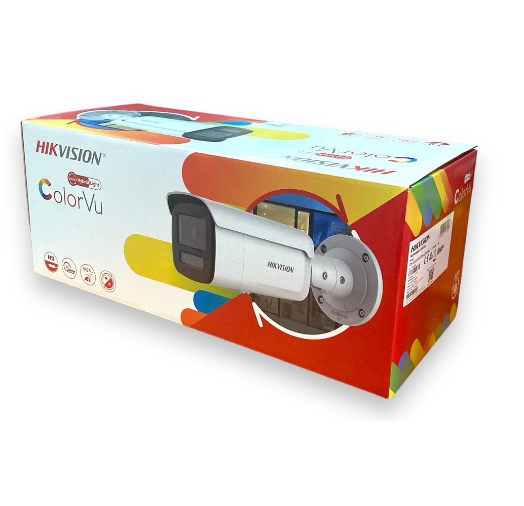 Hikvision 8MP Smart Hybrid Light Bullet Cameras with ColorVu | DS-2CD2T87G2H-LISU/SL