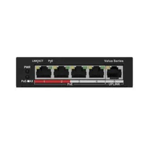HiLook 4 Port Unmanaged PoE Switch, NS-0105P-35(B)
