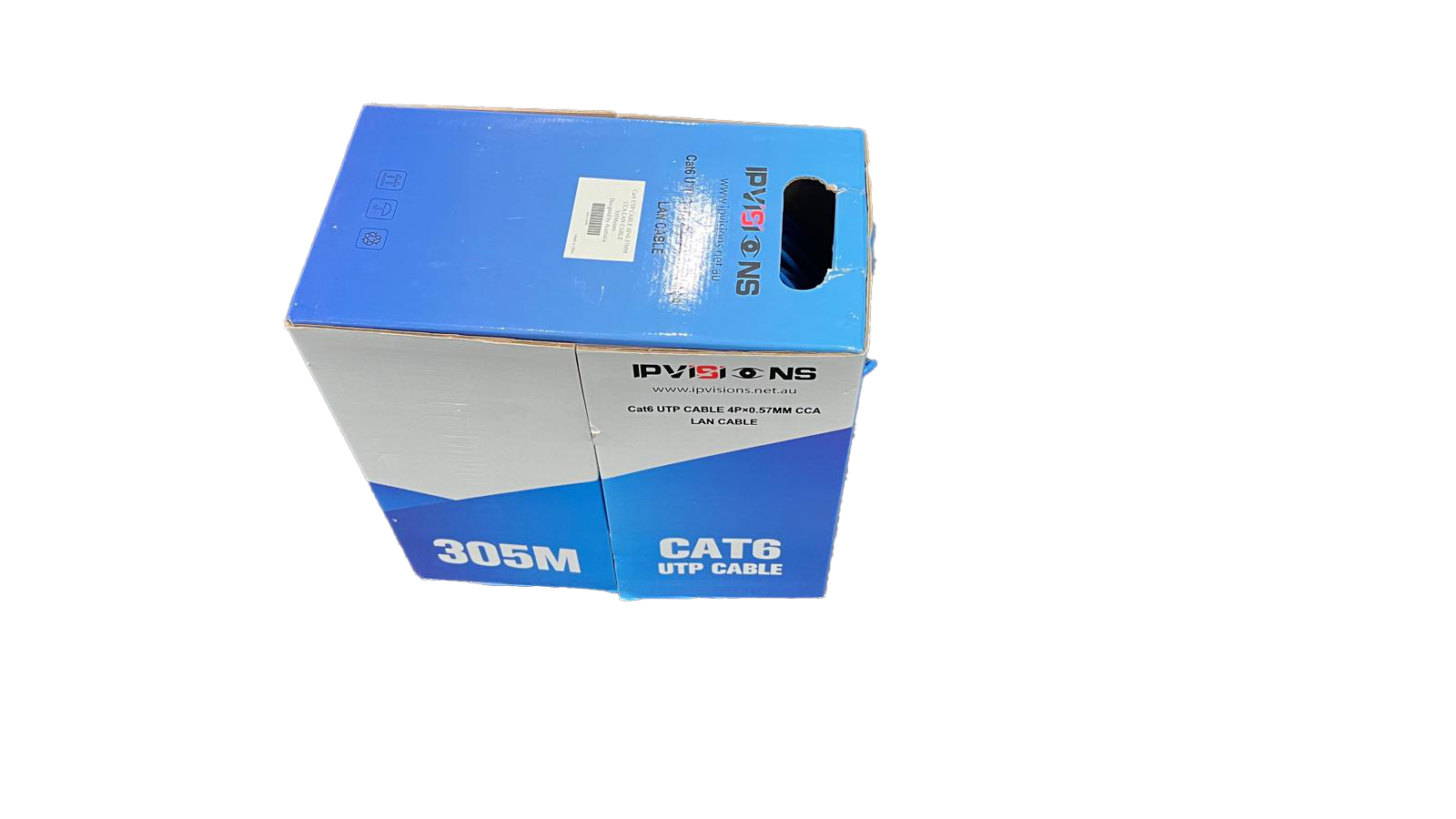 IPvision UTP CAT6 Cable 305M Blue Color