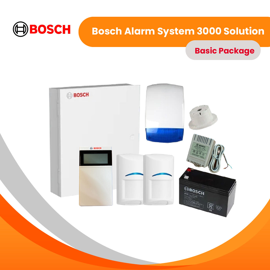 Bosch Alarm System 3000 Solution+LCD Icon Keypad-Basic Package (Wired)