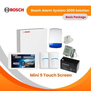 Bosch Alarm System 3000 Solution+5″ Touch Screen-Basic Package (Wired)