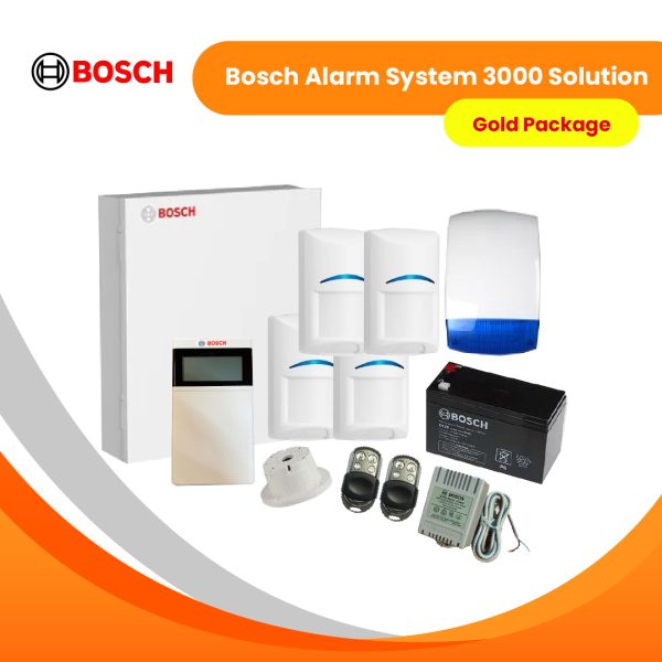 Bosch Alarm System 3000 Solution+LCD Icon Keypad-Gold Package (Wired)