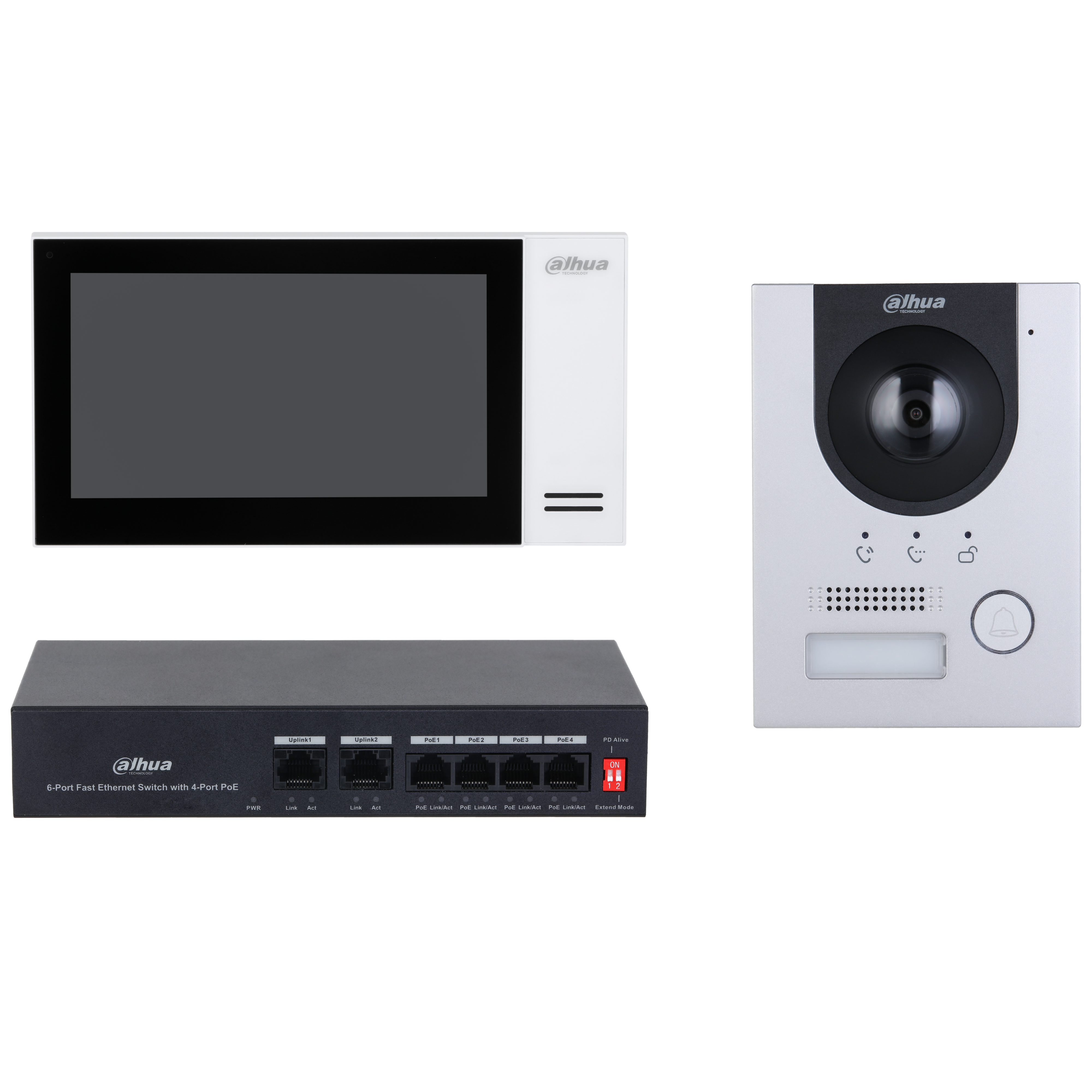 Dahua KTP01L-AUS 7inch Touch Screen IP Video Intercom Kit