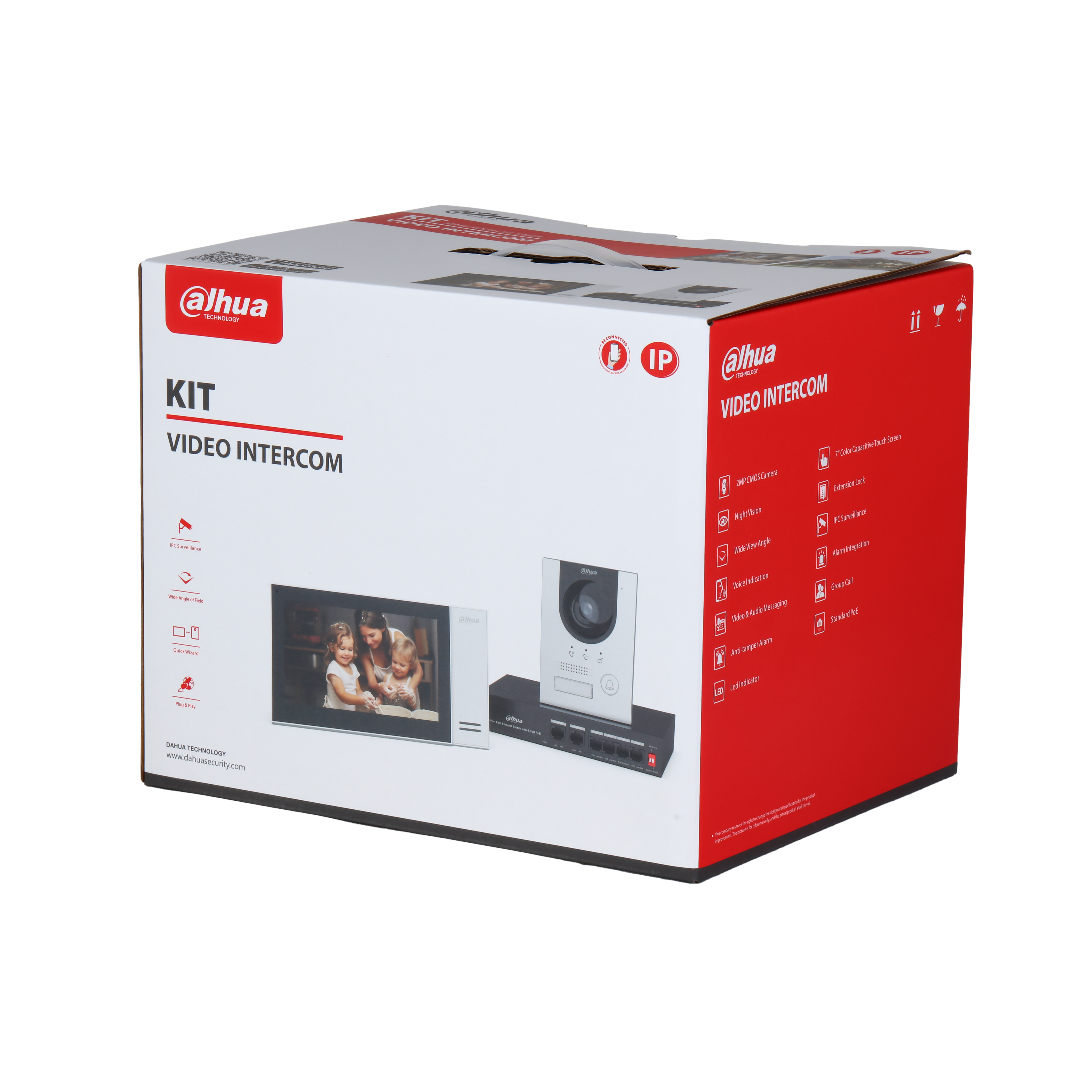 Dahua KTP01L-AUS 7inch Touch Screen IP Video Intercom Kit