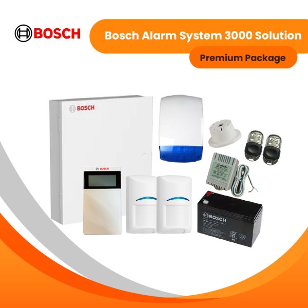 Bosch Alarm System 3000 Solution+LCD Icon Keypad-Premium Package (Wired)