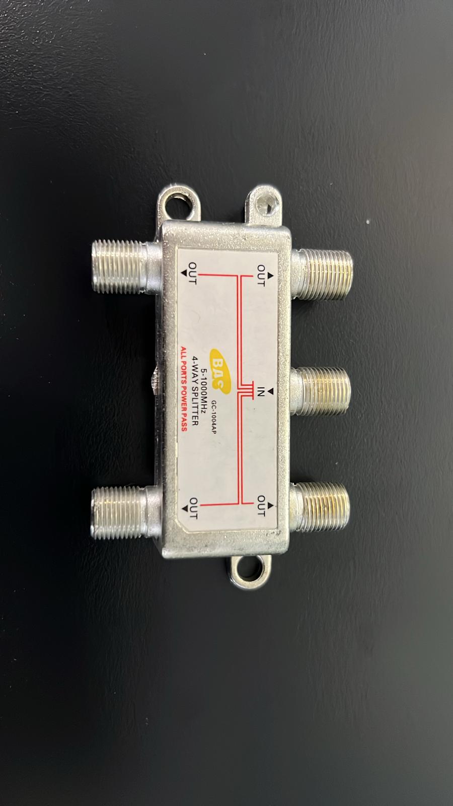 5-1000MHz Catv Splitter Accurately split your cable TV and antenna signal(4 Out)