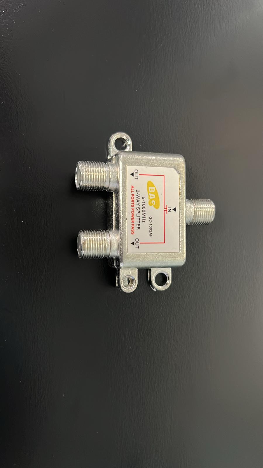 5-1000MHz Catv Splitter Accurately split your cable TV and antenna signal(2 Out)