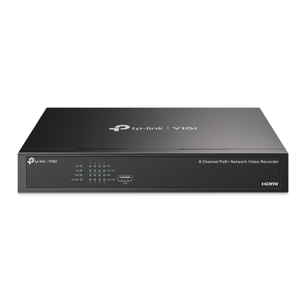 tp-link VIGI NVR1008H-8MP 8 Channel PoE+ 8 Channel Network Video Recorder with 8 POE
