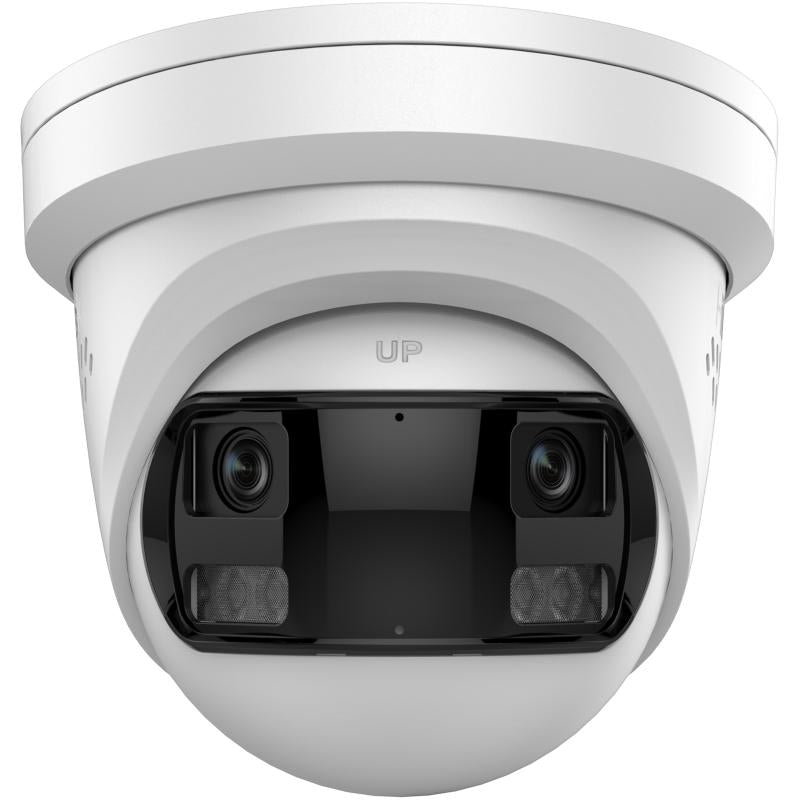HiLook 8MP 180° Turret Camera with Strobe and Two-Way Audio