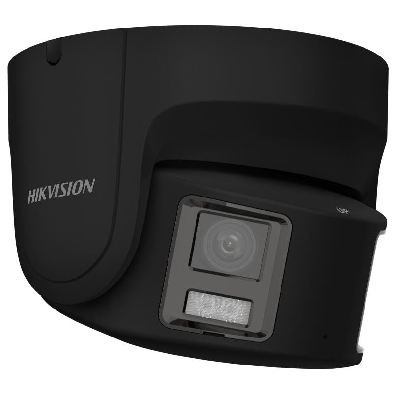 Hikvision DS-2CD2387G2P-LSU/SL 8MP ColorVu Turret 4mm Dual Head Strobe + Speaker network Camera PANORAMIC 180 Degree