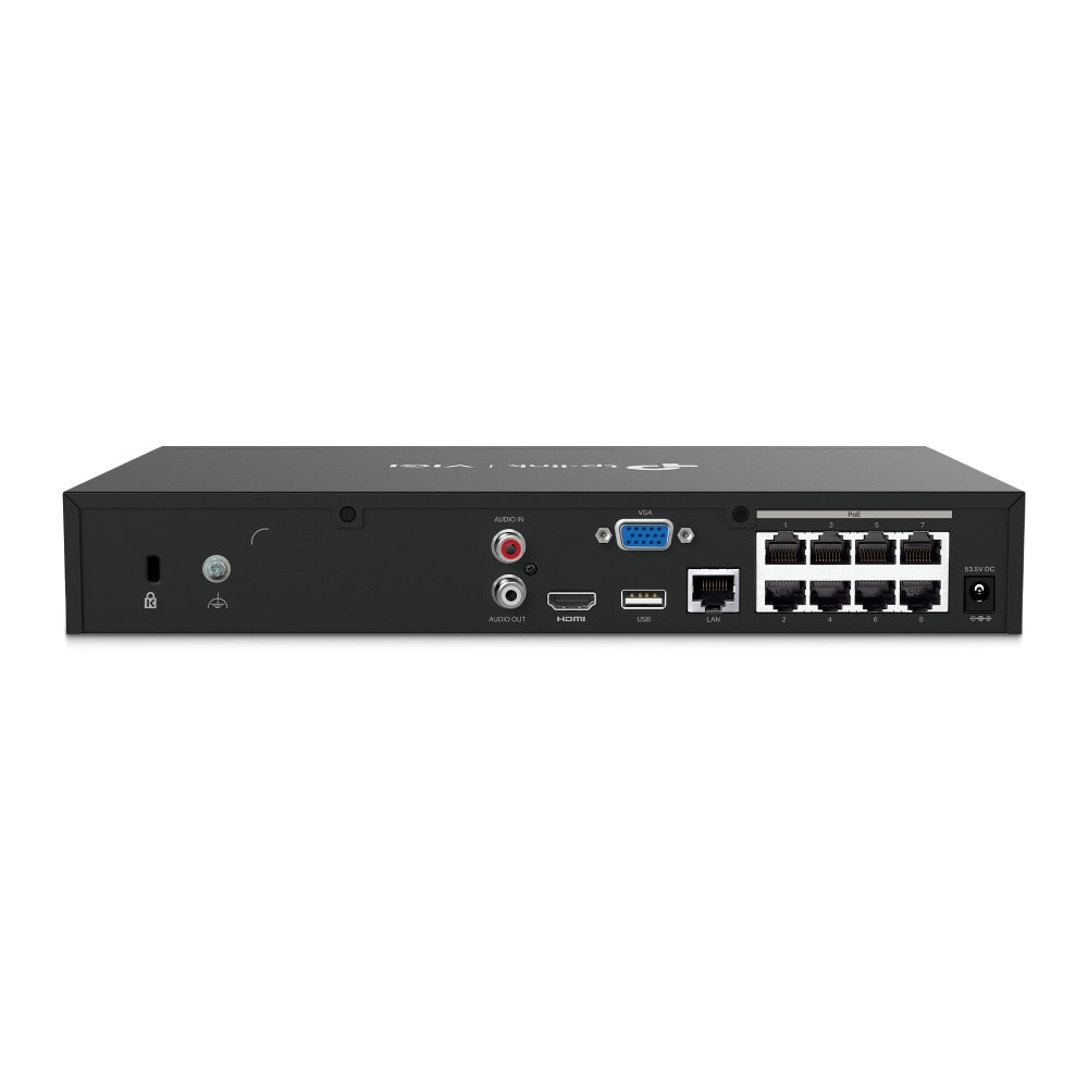 tp-link VIGI NVR1008H-8MP 8 Channel PoE+ 8 Channel Network Video Recorder with 8 POE