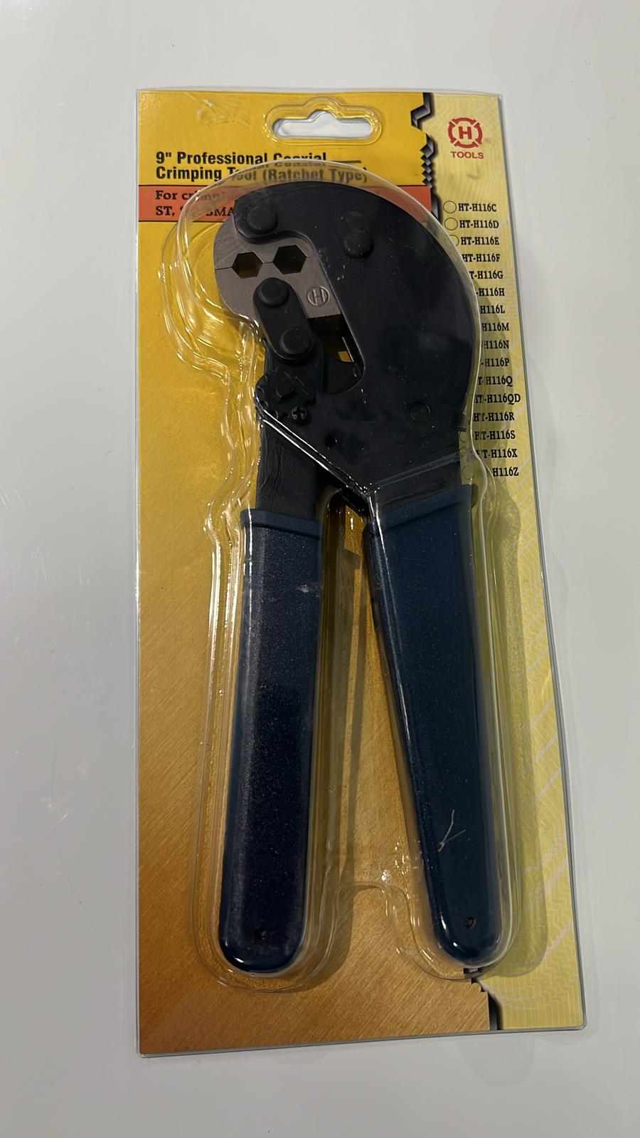 9" Professional Coaxial Crimping Tool(Ratchet Type)