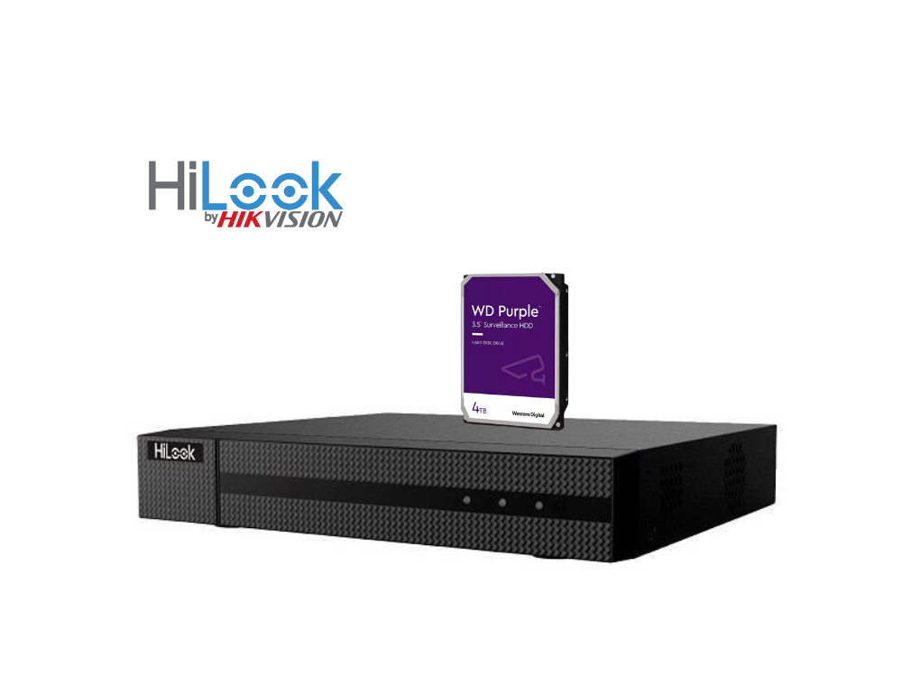 Hilook NVR 8 Channels  NVR-108MH-C/(D)8P With Hard Drive 4 TB
