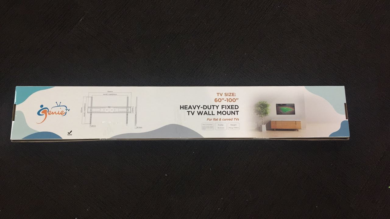 HEAVY-DUTY FIXED TV WALL MOUNT 60"-100"