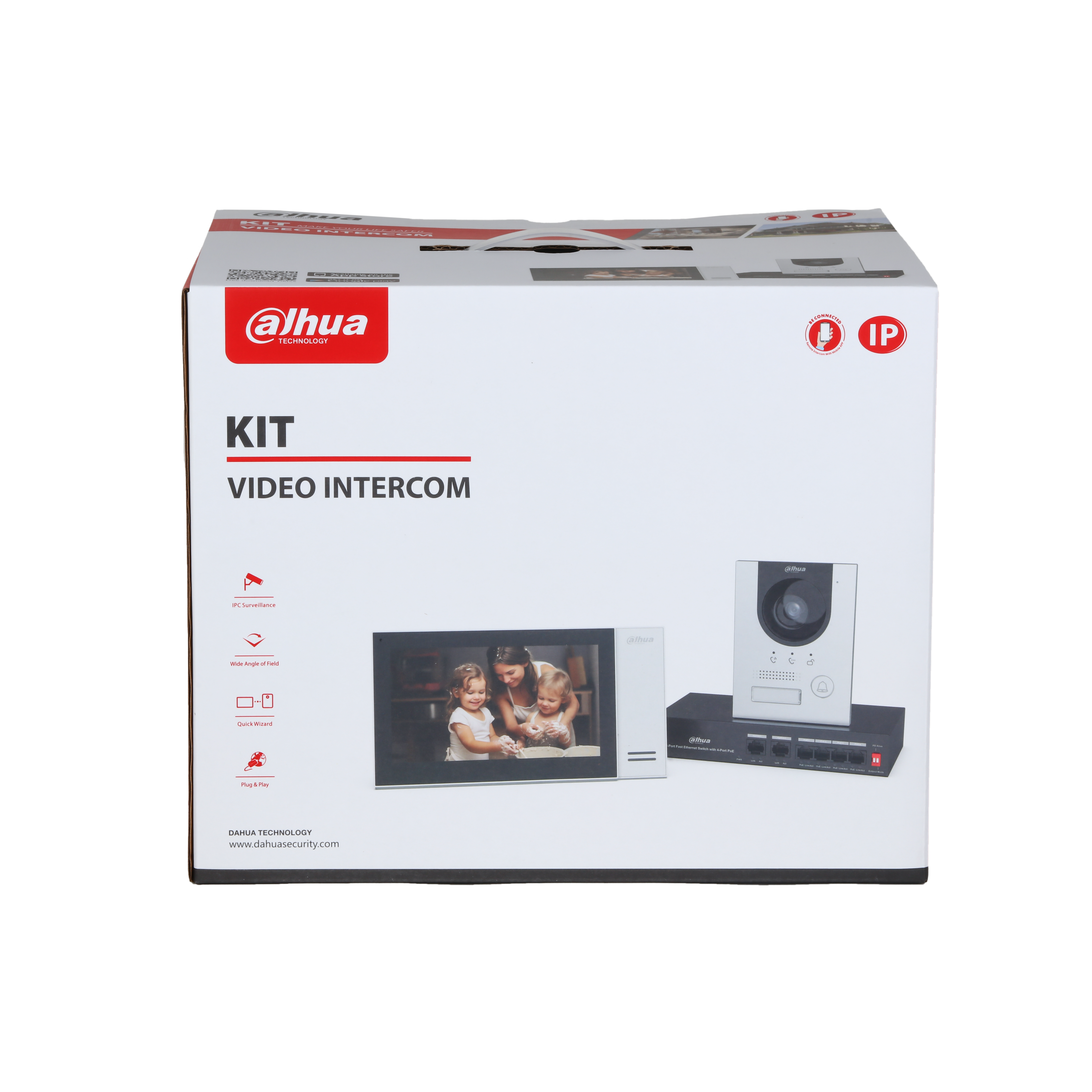 Dahua KTP01L-AUS 7inch Touch Screen IP Video Intercom Kit