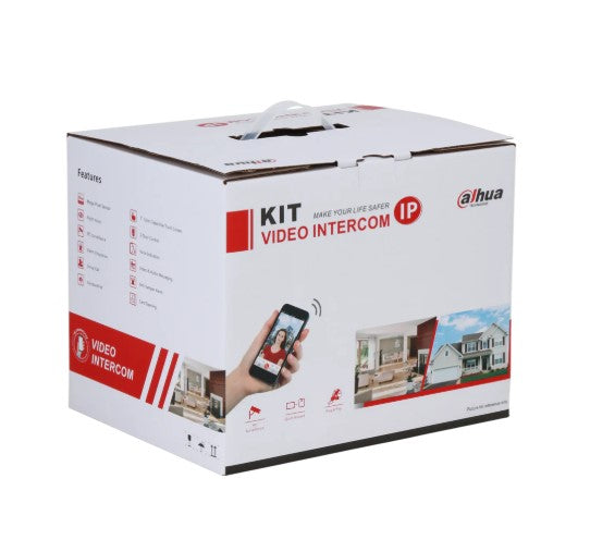 Dahua KTP03W-S2 IP Video Intercom Kit 2 MP Villa Station, 7″ Touchscreen Monitor, PoE WHITE