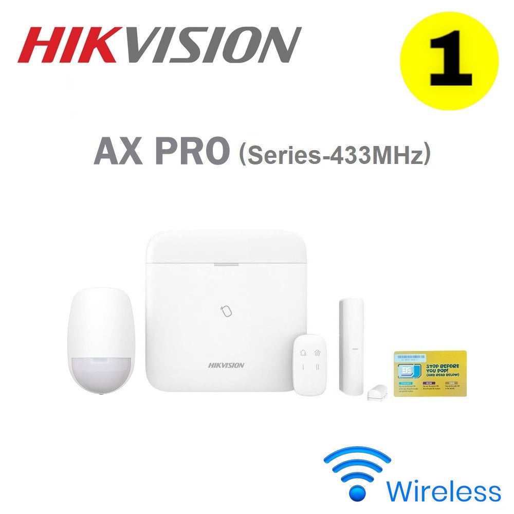 Hikvision AX PRO Series-Wireless Alarm Package Set#1 (DS-PWA96-Kit-WB)